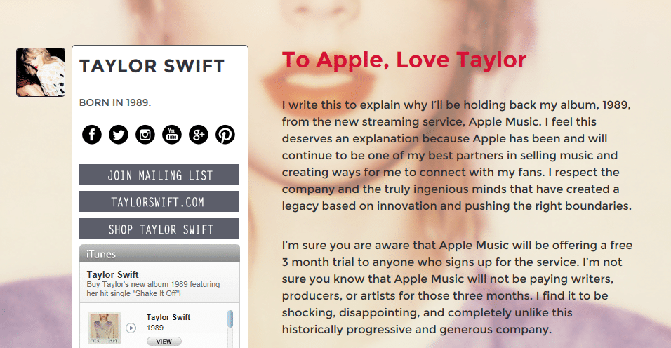 To Apple Love Taylor To Apple Love Taylor